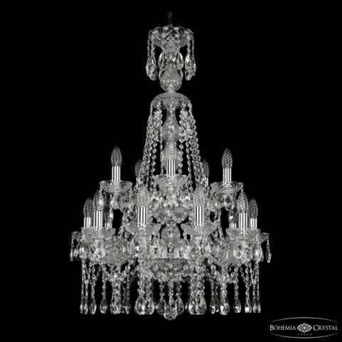 Люстра Bohemia Ivele Crystal 1413/10+5/200/XL-90/2d Ni