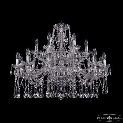 Люстра Bohemia Ivele Crystal 1413/12+6/300/2d Ni