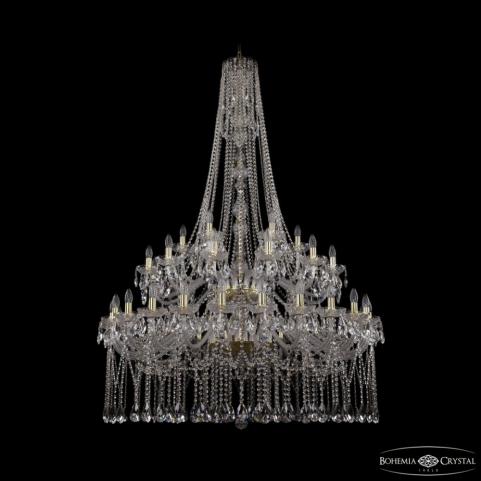 Люстра Bohemia Ivele Crystal 1413/24+12+6/460/h-185/2d Ni
