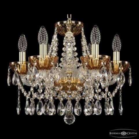 Люстра Bohemia Ivele Crystal 5413/6/141 G Amber/M-1H