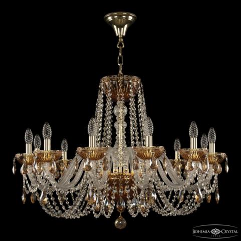 Люстра Bohemia Ivele Crystal 5402/12/300 G Amber/M-1G K721