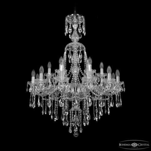 Люстра Bohemia Ivele Crystal 1415/12+6/300/XL-108 Ni