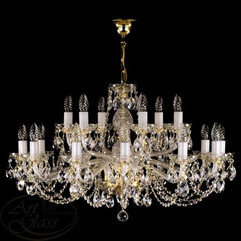Люстра Art Glass CAMERON XVIII. FULL CUT NICKEL CE