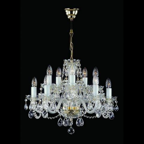 Люстра Art Glass CARMEN FULL CUT R14 NICKEL CE