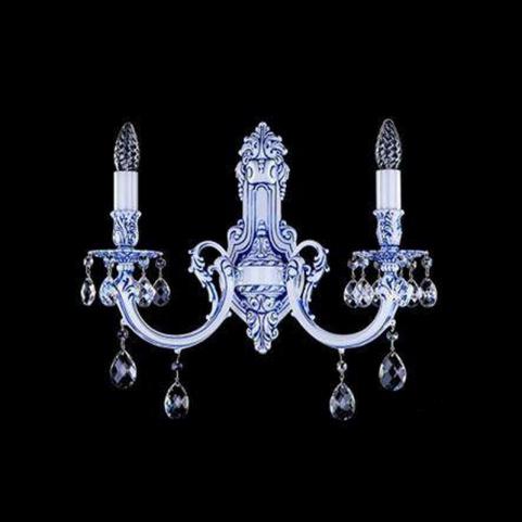 Бра Art Glass MONSERRAT II. WHITE BLUE