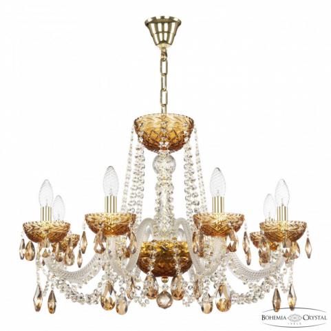 Люстра Bohemia Ivele Crystal 5402/8/240 G Amber/M-1F K721