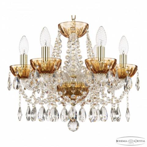 Люстра Bohemia Ivele Crystal 5413/6/141 G Amber/M-1H