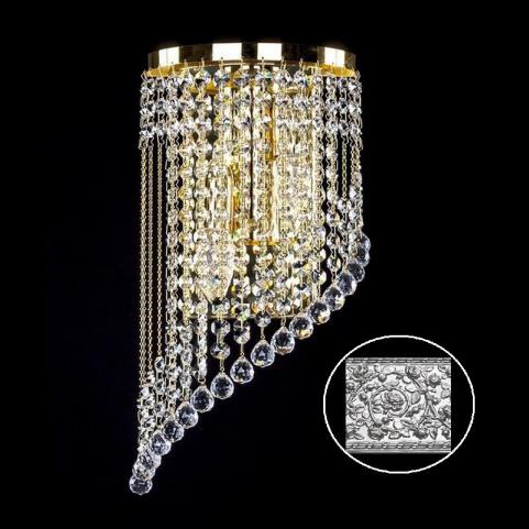 Бра Art Glass GWEN LEFT NICKEL CE