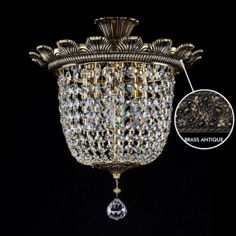 Люстра Art Glass ARTEMIS I. BRASS ANTIQUE CE