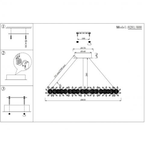 Подвесной светильник Newport 8281/600