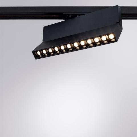 Трековый светильник Arte Lamp Flash 3000K  A4573PL-1BK