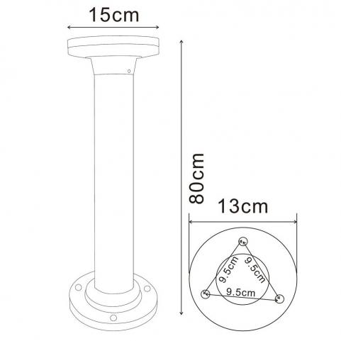 Уличный фонарь Arte Lamp Amsterdam A1213PA-1BK
