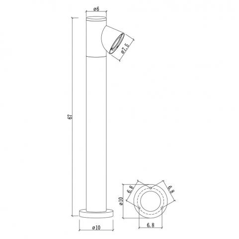 Уличный фонарь Arte Lamp Brooklyn A2063PA-2BK