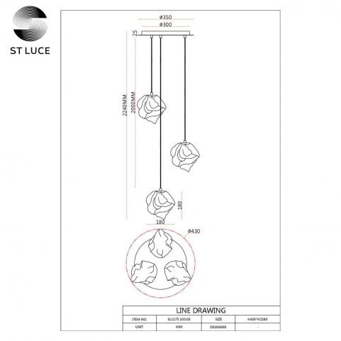 ST Luce Подвесной светильник ST-Luce Portici SL1175.103.03