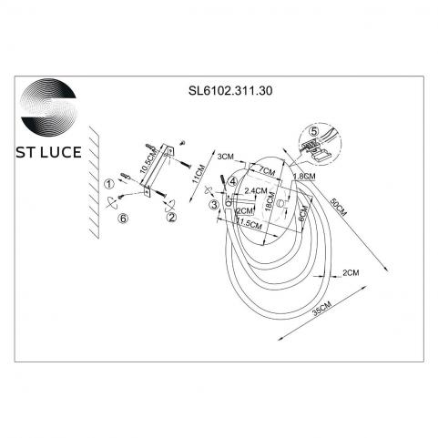 ST Luce Бра ST-Luce Sagrato SL6102.311.30