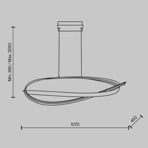 Подвесной светильник Maytoni Plons  MOD283PL-L40BS3K