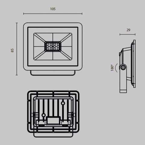 Прожектор Maytoni Flood FL001-L10B4K