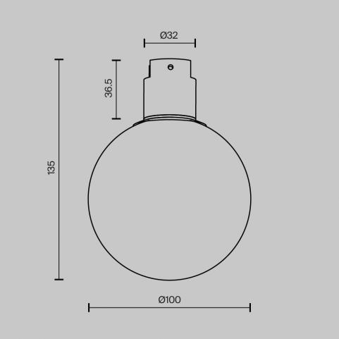 Трековый светильник Maytoni Technical Elasity 3000K Luna TR171-1-5W3K-WB