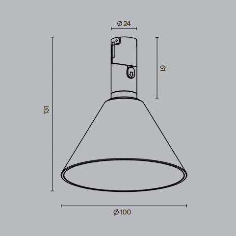 Трековый светильник Maytoni Technical 3000К  Biancа TR206-1-3W3K-B