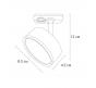 Трековый светильник Arte Lamp Intercrus   A5547PL-1BK