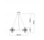 Светильник подвесной Arte Lamp Etereo A5261LM-25GO