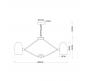 Светильник подвесной Arte Lamp Cassel A5454LM-8PB