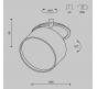 Точечный светильник Maytoni Technical Downlight 3000K Onda DL024-12W3K-B