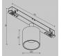Трековый светильник Maytoni Technical Exility 2700-6000K Dim Smart Alfa S TR132-4-7W-DS-W