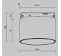 Трековый светильник Maytoni Technical Levity 2700К Alfa S TR188-1-5W2.7K-M-BBS